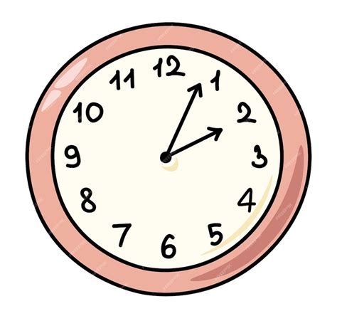 Imagen Vectorial Reloj Rojo Simple Dibujo Infantil De Un Reloj Estilo