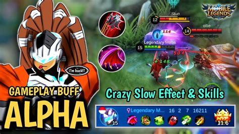Using skills will summon beta to attack and mark the target. ALPHA BUFF GAMEPLAY , BEST BUILD ALPHA GAMEPLAY | MOBILE ...