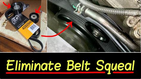 How To Fix A Squeaky Belt Or Engine Chirping Noise Replaced Drive
