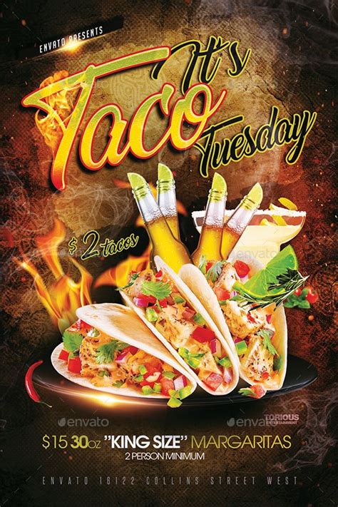 Taco Tuesday Flyer Template Flyer Template Flyer Taco Tuesday