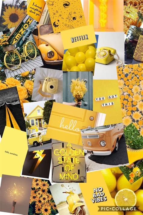 Greatest Cute Yellow Wallpaper Aesthetic Collage You Can Use It At