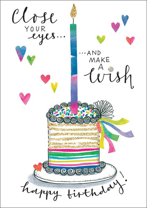 Celebrate each year of someone's life with a customized diy card. Rachel Ellen Designs - Make a Wish - Birthday Card #ZEST09