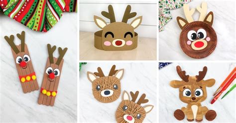 13 Easy Reindeer Crafts For Kids With Free Templates