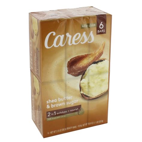 Caress Shea Butter And Brown Sugar Beauty Bar Soap Shop Cleansers And Soaps At H E B