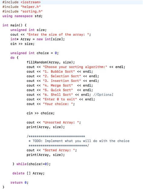 Solved N C Implement Bubble Sort Selection Sort