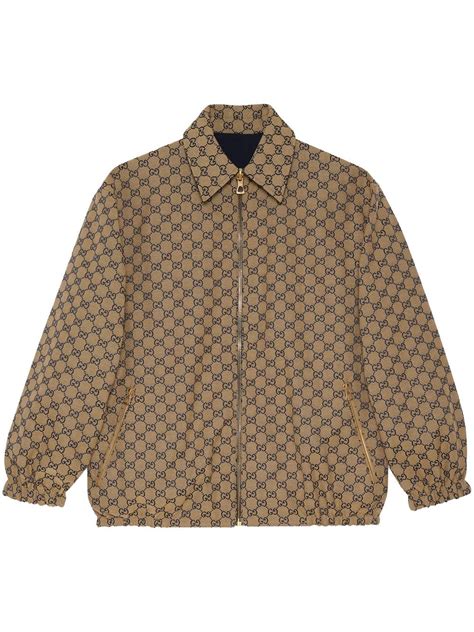 Gucci Reversible Gg Supreme Bomber Jacket Farfetch