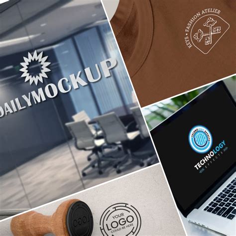 30 Best And Free Mockups For Logo Design