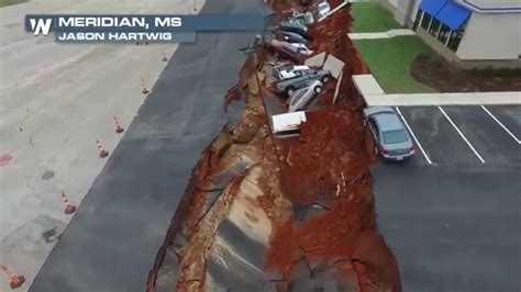 The Ground Swallowed 15 Cars Whole In Mississippi Youtube