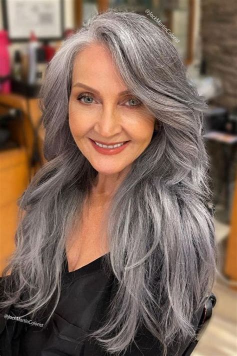 40 Amazing Long Gray Hair Styles To Embrace Your Beauty Long Hair