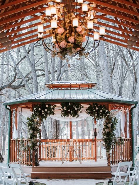 21 Romantic Ways To Decorate For Your Winter Wedding Gazebo Wedding