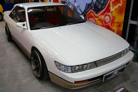 Nissan Silvia S13 White And Yellow Version All Pyrenees · France