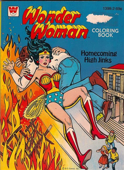 Wonder Woman Coloring Book 1 Front Whitman 1979 Coloring Books