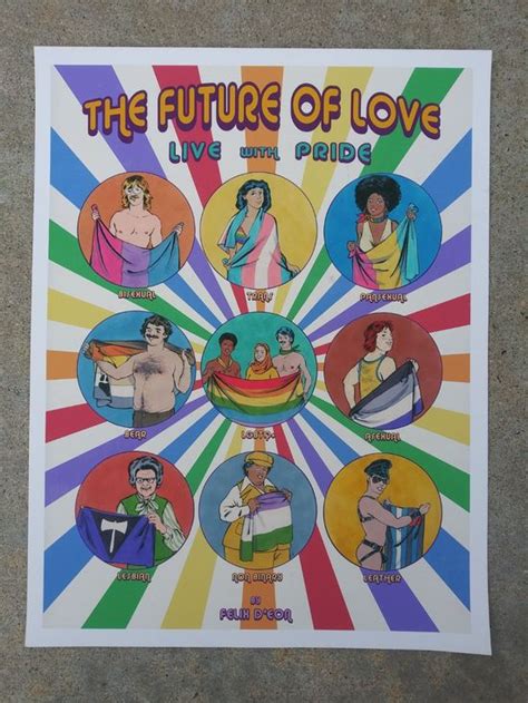 La Bandera Lgbt Pride Rainbow Flag Gay Mexico Queer Loteria Mexican Art Felix Deon Poster