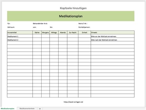 Muster, vordrucke und formulare für patientenverfügungen gibt es in den verschiedensten varianten. Medikamentenplan Excel Vorlagen : Office Vorlagen Word Fur Gunstige 12 87 Kaufen / Die excel ...