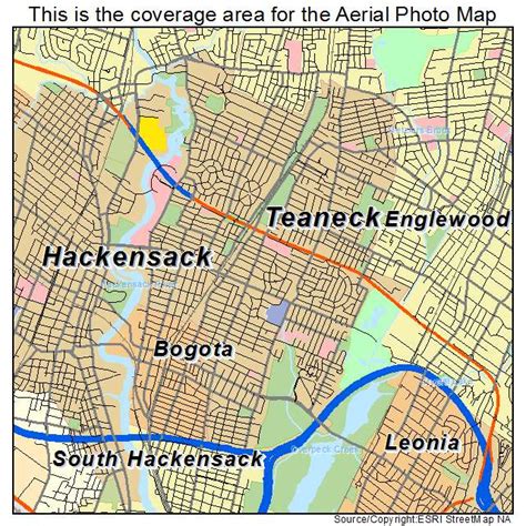 Aerial Photography Map Of Teaneck Nj New Jersey