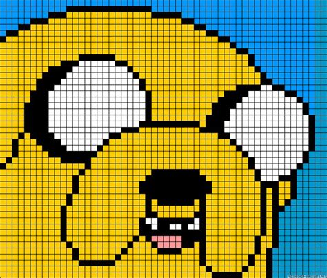 Jake Adventure Time Perler Bead Pattern Pixel Art Pattern Pixel Art
