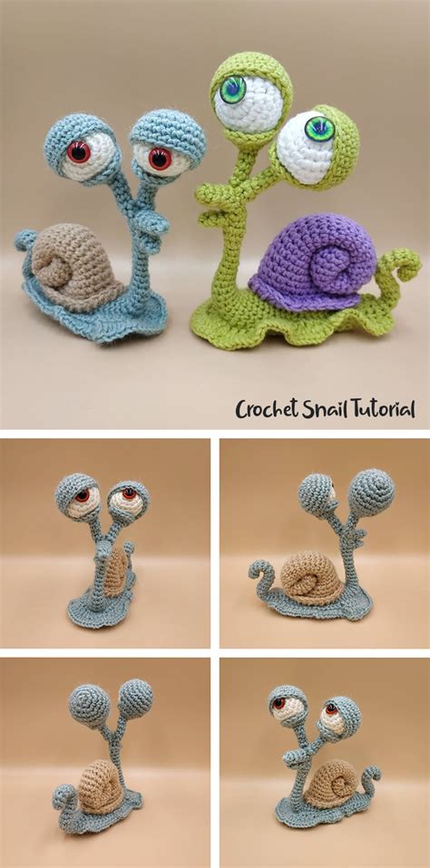 Amigurumi Snail Crochet Tutorial Step By Step