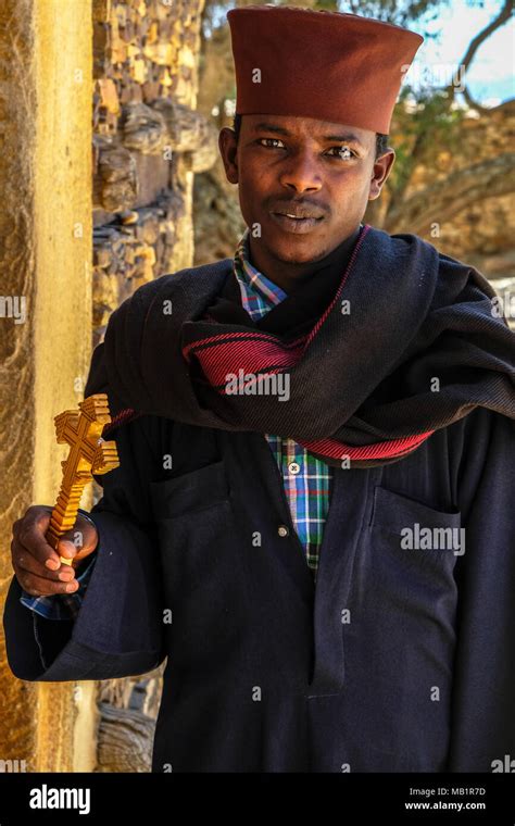 Tigray Ethiopia January 11 2018 Portrait Of An Orthodox Christian