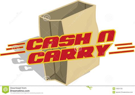 Noun cash and carry (uncountable). Cash and carry stock vector. Illustration of advertisement ...