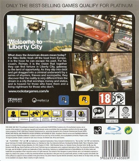 Grand Theft Auto Iv 2008 Box Cover Art Mobygames