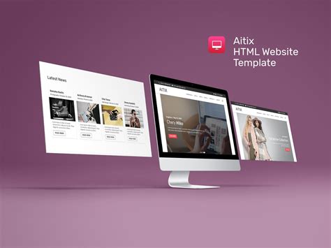 Show Case - Aitix - HTML Website Template | Website template, Html website templates, Website ...