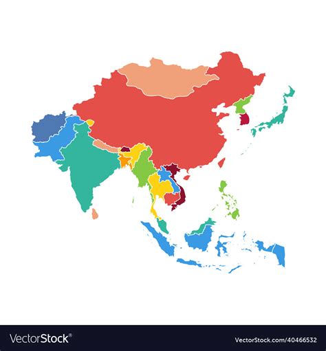 East Asia Map Countries