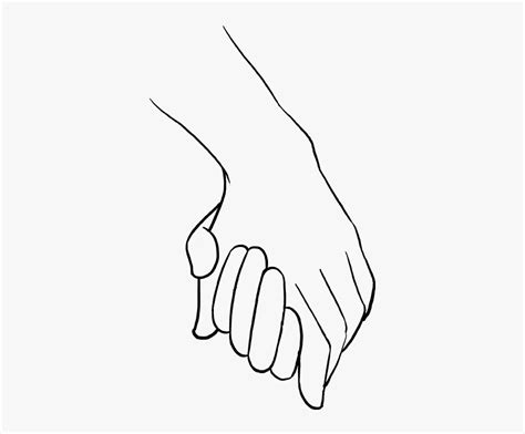 Holding Hands Drawing Step By Step