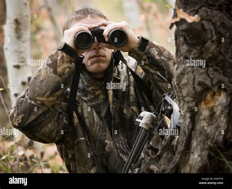 Man Hunting In The Wilderness Stock Photo Alamy