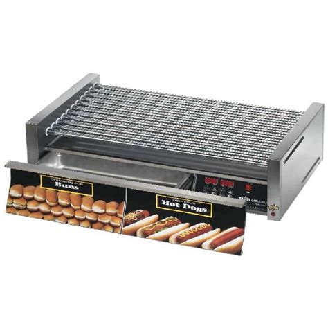 Star 75scbd Grill Max Pro 75 Hot Dog Roller Grill With Bun Drawer