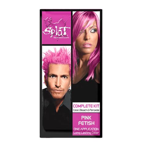 Splat 30 Wash Pink Fetish Hair Color Kit Semi Permanent Dye Walmart