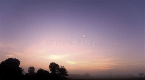Scenery Background With Twilight Evening Light Stock Image Image Of