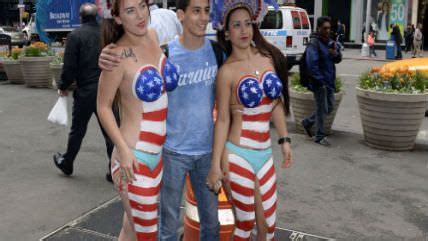 New York City Goes Nuts Over Topless Women In Times Square