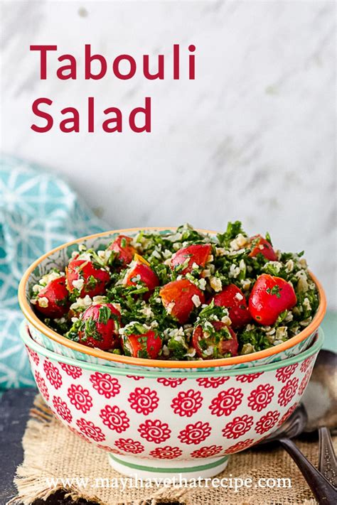 Tabouli Salad Tabbouleh Authentic Recipe May I Have That Recipe