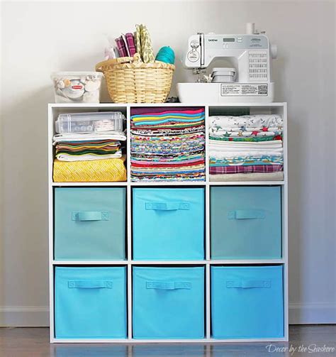 I love the vintage touches in this room! How to Store Your Craft Supplies in a Small Space - Decor ...
