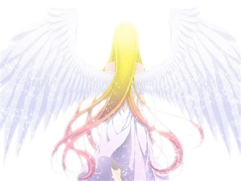 Shining Angel Fantasy Wings Girl Angel Blonde Orginal Long Hair