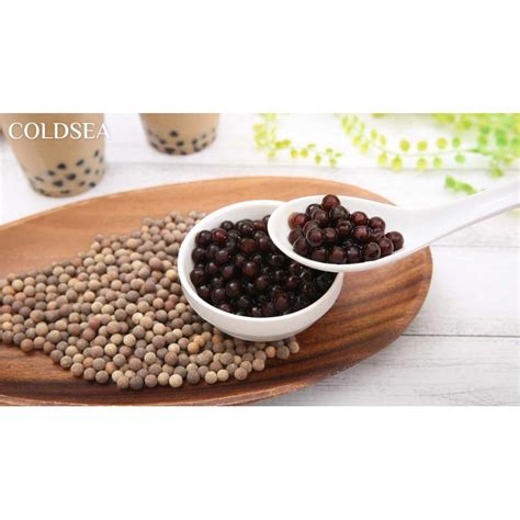 Black Tapioca For Traditional Bubble Tea With Pearls