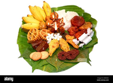 Sinhala Tamil New Year Traditional Foods With Oil Lamp Stock Photo Alamy