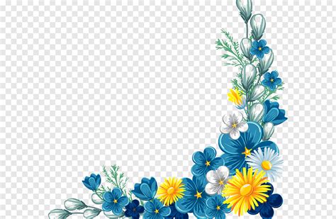 Download this transparent beautiful flower borders, flower borders, painted flowers, flowers png image and clipart for free. Yellow, grey, and blue flowers border, Flower Yellow ...