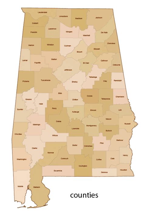 Alabama 3 Digit Zip Code Vector Map Your Vector