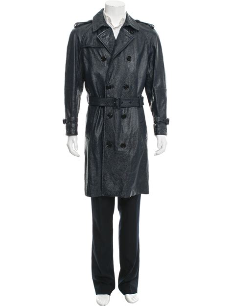 Burberry Prorsum Patent Leather Trench Coat Clothing Buf23272 The