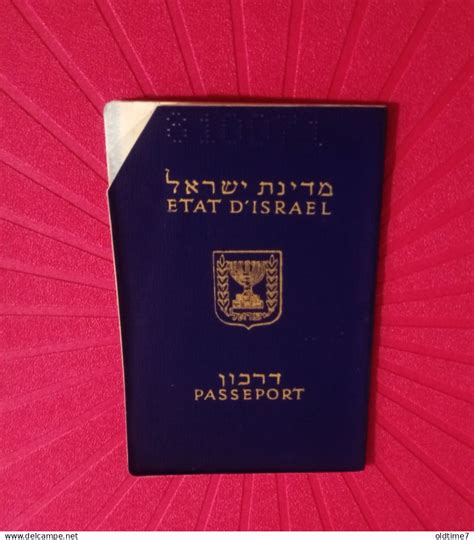 Documents Historiques Israel Passport 1975 Pasaporte Passeport Reisepass