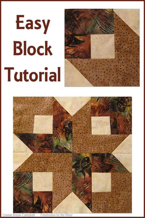 Box Quilt Block Tutorial Freemotion By The River Quilt Block