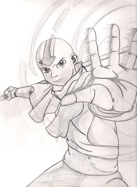 Airbending Aang By Sailorme120 Fanart Central