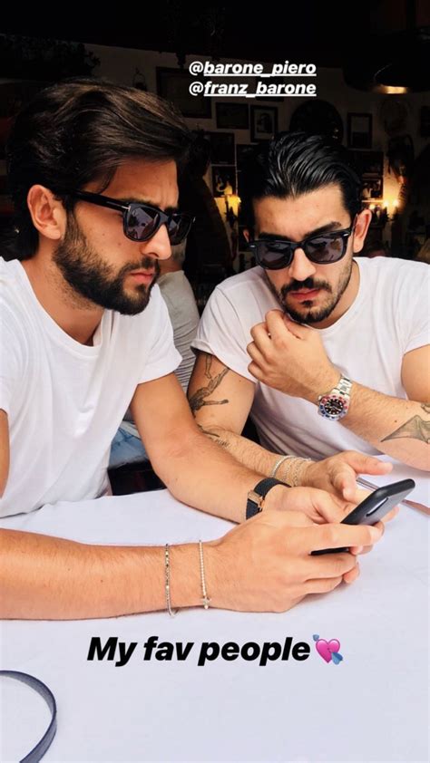 Piero Barone With His Brother Franz Two Very Handsome Men Phew