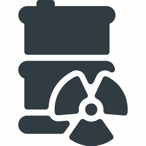 Barrel Nuclear Radioactive Waste Icon