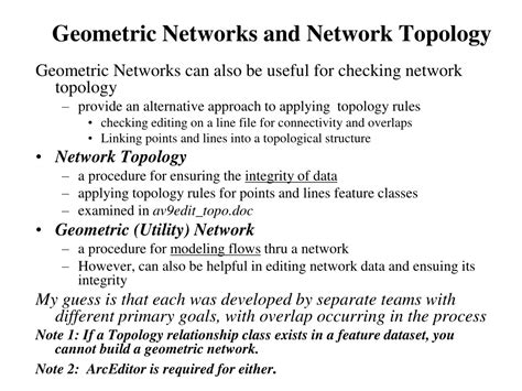 Ppt Geometric Networks In Arcgis Powerpoint Presentation Free