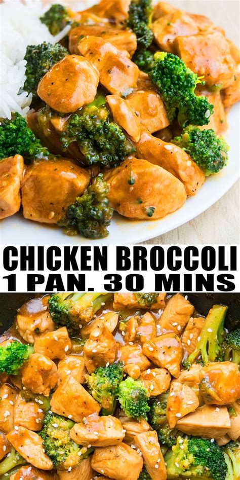 Easy chicken dinner idea for busy evenings. CHICKEN AND BROCCOLI RECIPE- Quick, easy stir fry, healthy, inspired by Chinese flavors, made ...