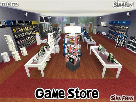 Ts2 To Ts4 Game Store By Sim4fun Sims 4 Community Lots