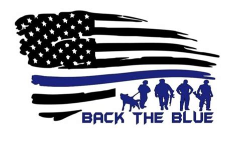 Distressed Usa American Flag Thin Blue Police Support Blue Lives Matter