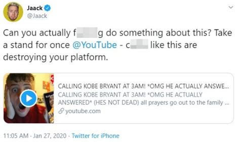 Youtubers Claim To Call Kobe Bryant After Death In Shocking Videos